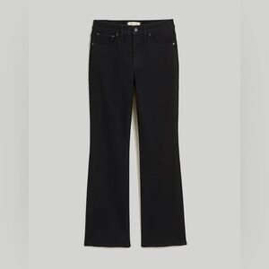 Madewell Mid-Rise Kickout Crop Jeans in Black Size 29